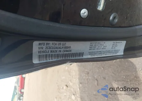 2020 Dodge Challenger Sxt from USA, damaged, VIN 2C3CDZAG4LH188849